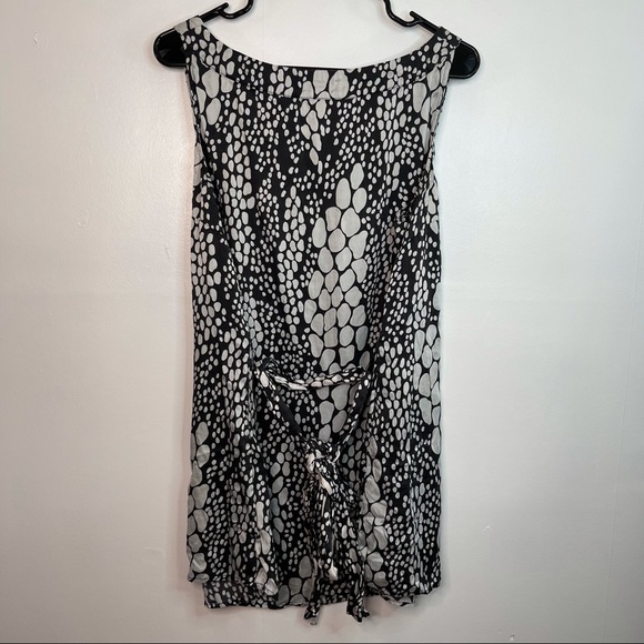 Spiegel Size 18 100% Silk Black and White Top - Picture 6 of 7